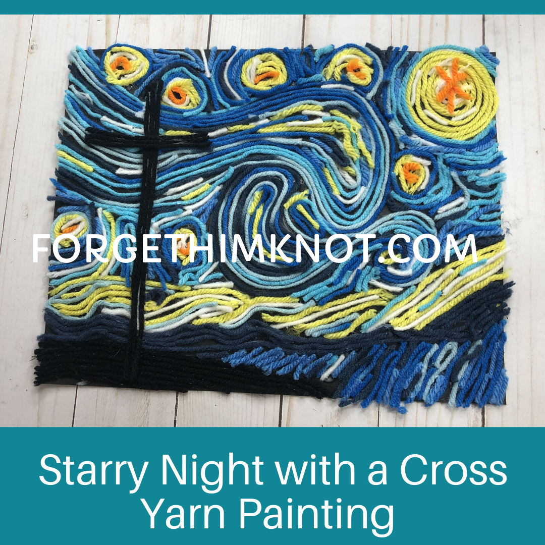 Yarn Painting Bible Art Lessons For Kids - Forget Him Knot