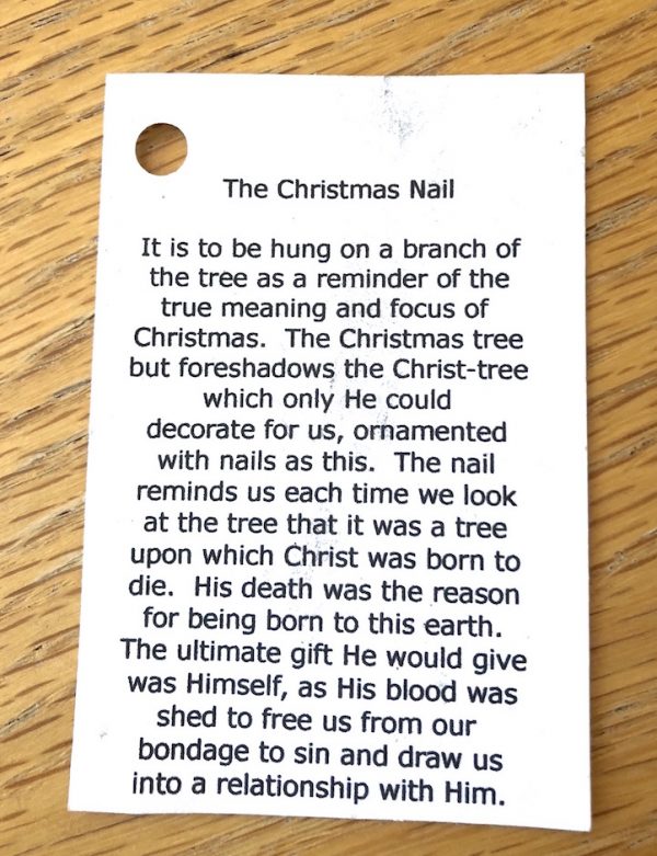 The Christmas Nail Ornament DIY Him Knot