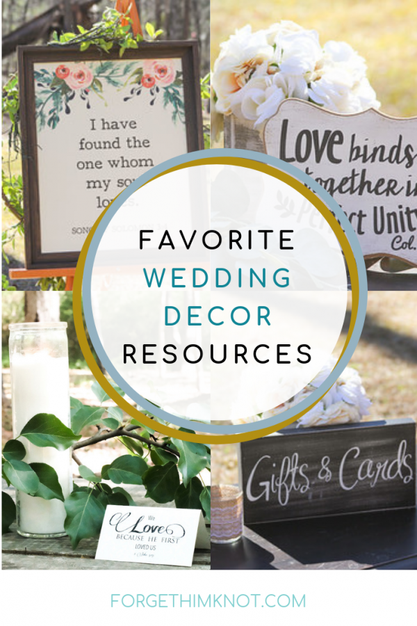 Favorite Wedding Decor Resources - Forget Him Knot