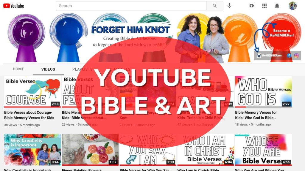 Bible and Art lessons Youtube