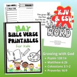 May Bible Verse Printables for Kids- Growing With God - Forget Him Knot