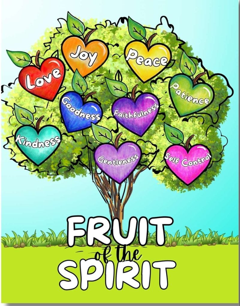 Fruit of the Spirit Bible printables for kids