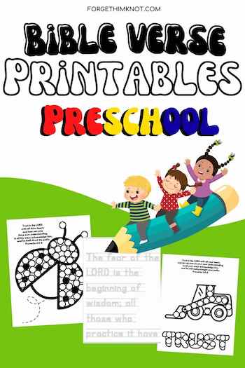 Christian preschool printables for kids
