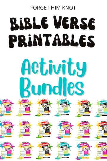 Bible verse activity printables for kids
