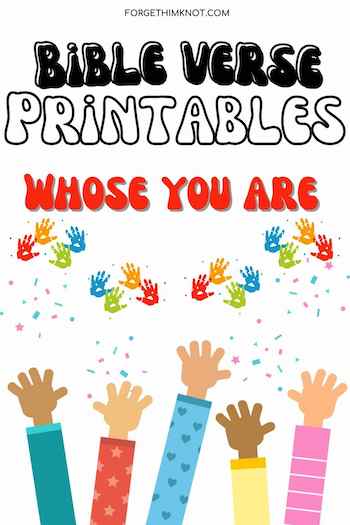Whose you are Bible verse printables for kids