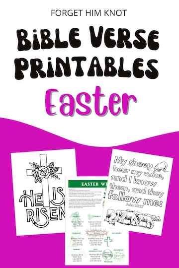 free Easter Bible verse printables for kids