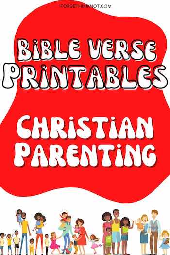 Christian parenting Bible verse printables