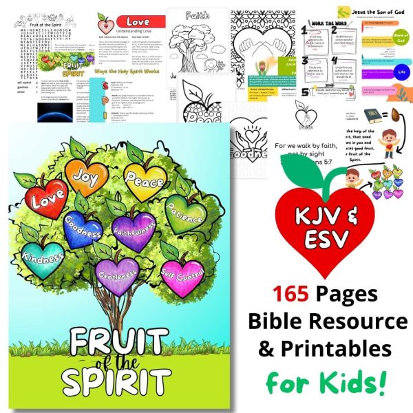 Fruit of the Spirit for Kids Bible resource and printables