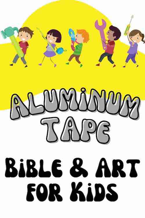 Aluminum tape art for kids