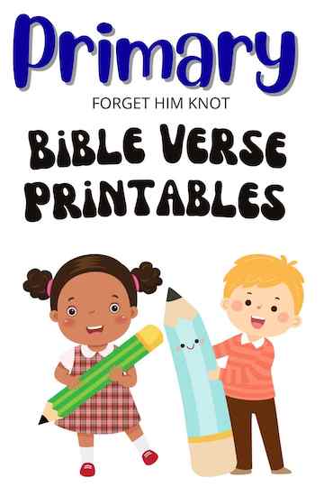 Primary Bible verse printables