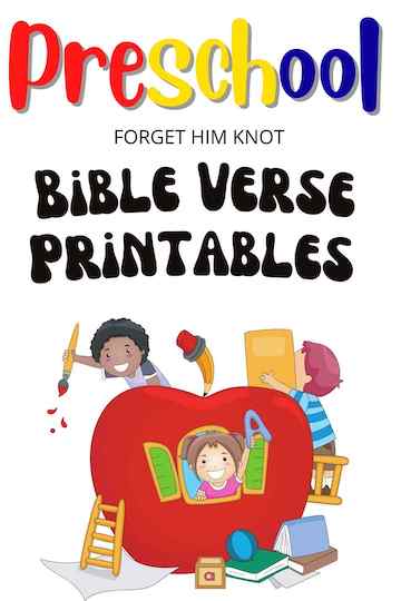 Preschool Bible verse printables for kids
