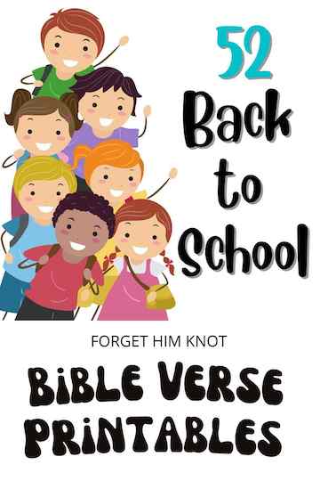 free back to school Bible verses for kids