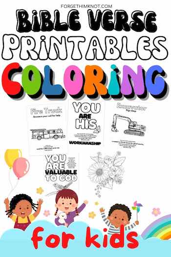 Bible verse coloring printables for kids