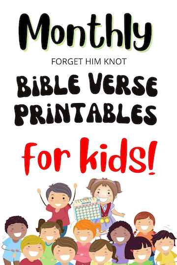 Bible verse printables for kids