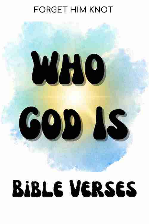 Who God is Bible verses with names of God