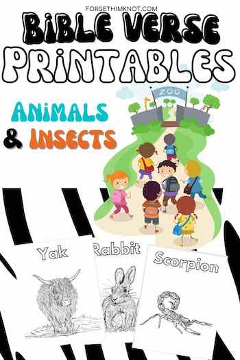 ABC Animals Bible verse printables for kids