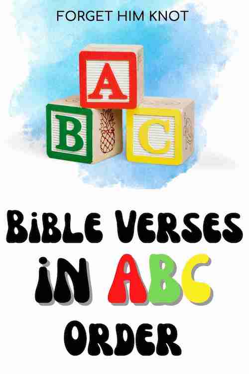 Bible verses in ABC order for kids