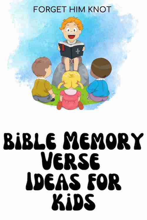 Bible memory verse ideas for kids