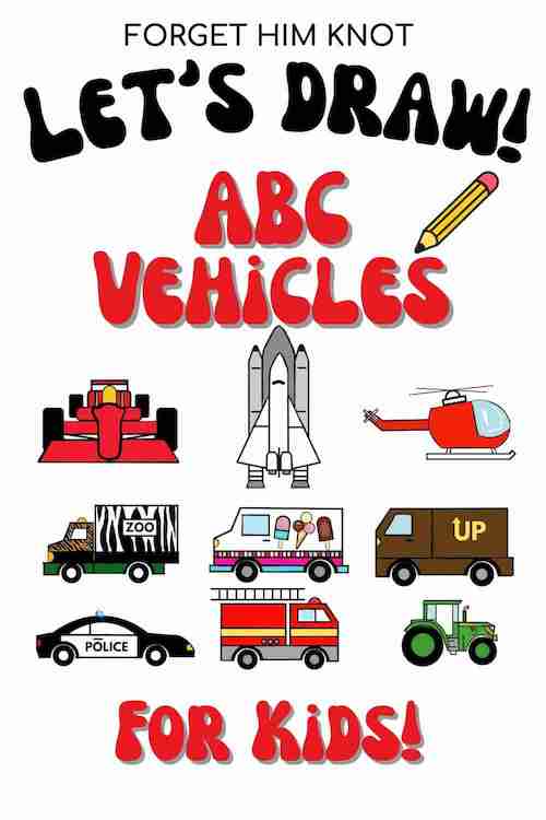How to draw cars, trucks and vehicles art for kids