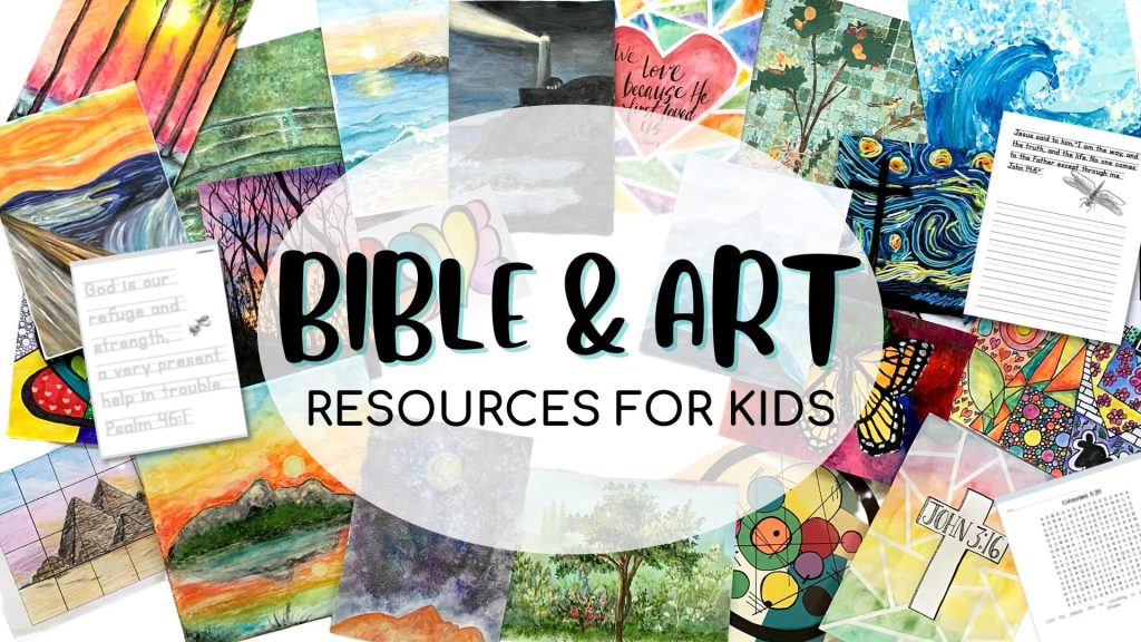 Bible and Art lessons, studies and printables membership for kids